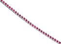 Time tested Classic Round Cut Created Ruby Gemstone Tennis Bracelet in Sterling Silver