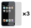 3-Pack Premium Reusable LCD Screen Protector with Lint Cleaning Cloth for Apple iPod Touch 2nd Gen 8GB 16GB 32GB