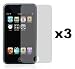 3-Pack Premium Reusable LCD Screen Protector with Lint Cleaning Cloth for Apple iPod Touch 2nd Gen 8GB 16GB 32GB
