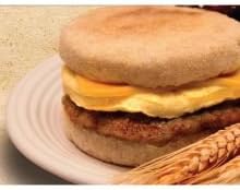Grand Prairie Start Healthy Turkey Sausage, Egg and Cheese on English Muffin, 9.6 Ounce -- 6 per case.