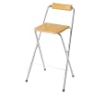 Set of 2 Folding Bar Chairs - Silvertone