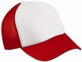 Produkt-Bild: Trucker Mesh Baseball Cap in Polyester in Weiss - Rot