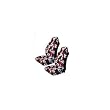 A Set of 2 Universal-fit Hawaiian Front Bucket Seat Covers for SUV / Truck Seats with Armrest - Red Hawaiian Hibiscus Floral Print