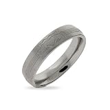 Eve's Addiction Women's Stainless Steel Claddagh Message Band