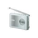 SONY TV(1-3ch)/FM/AM PLLシンセサイザーハンディーポータブルラジオ シルバー ICF-M55/S