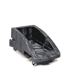 TROLLY SLIM JIM BLACK, EA, 10-0380 RUBBERMAID COMMERCIAL WASTE RECEPTACLES