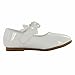 Maxu Little Girl Ballet Mary Jane Shoe,White,Toddler,5.5M