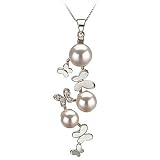 Glenda White 6-9mm AA Japanese Akoya 14 Karat Gold Pearl Pendant