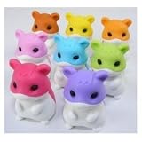 8 piece hamster eraser set