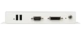EXTRA LONG RANGE EXTENDER FOR DVI, USB, RS-232, AND ETHERNET OVER TWO CAT-5 CABL