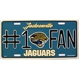 Jacksonville Jaguars #1 Fan NFL Football License Plate Plates Tag Tags auto vehicle... 