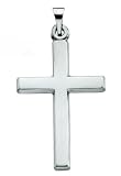 Platinum Cross Pendant - 24.5x16.5mm