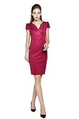 V-neck Polyester Cap Sleeves Bodycon Dress/Prom Dress/Wedding Party Dress 