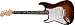 Fender American Vintage '57 Stratocaster&reg; Reissue Left Handed Electric Guitar, 2 Tone Sunburst, Maple Fretboard