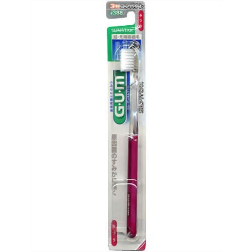 GUM(ガム) デンタルブラシ 超・先端極細毛 3列コンパクトヘッド ふつう