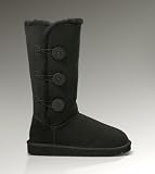 「UGG ムートンブーツベイリーボタントリプレット 1873(アグ)BAILEY BUTTON Tripletシープスキン5色各サイズ (US6(23-23.5cm), ブラック)」の画像