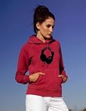 Produkt-Bild: Retro Kopfh&ouml;rer Damen Hooded Sweater Kapuzensweater in L
