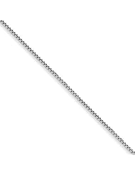 .925 Sterling Silver 1.5mm 8 Sided Diamond Cut Box Chain