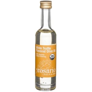 Da Rosario 100% Organic White Truffle Flavored Olive Oil, 1.76-Ounce Glass Bottle by Da Rosario