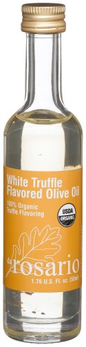 Da Rosario 100% Organic White Truffle Flavored Olive Oil, 1.76-Ounce Glass Bottle by Da Rosario