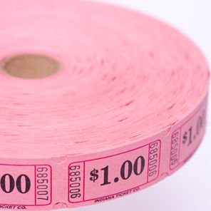 Pink $1.00 Ticket Roll