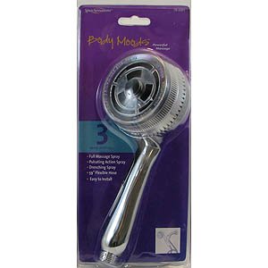 3-Spray Chrome Handheld Shower Massage