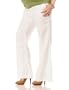 A Pea in the Pod Collection: Fold Over Belly Linen Fit And Flare Maternity Pants