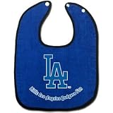 New Los Angeles Dodgers Two-Toned Snap Baby Bib Team Logo High Quality Modern Design Beautiful