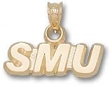 SMU Mustangs Solid 10K Gold ''SMU'' Pendant