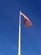 16' AEP White Telescoping Elite Flagpole w/ Flag