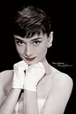 (24x36) Audrey Hepburn Red Lips Art Poster Print