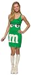 Teen and Tween Tank Dress Green M & M's Costume - Teen Size 13-16