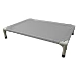 Coolaroo Aluminum Pet Bed, Medium, Gray