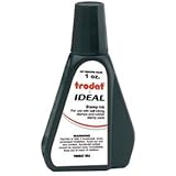 Self-inking Stamp Ink - 1oz Size Refill Bottle - Black Ink