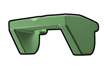Buy Sand Green Phase I Sun Visor - LEGO Compatible Minifigure Piece Best Price.