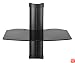 OmniMount Tria 1 B - 1 Shelf Wall Furniture (Black/Dark Glass)