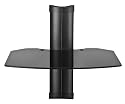 Omnimount Tria 1 B 1-Shelf Wall Furniture (Black/Dark Glass)