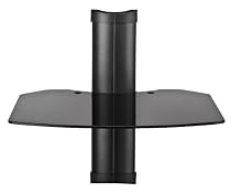 Omnimount Tria 1 B 1-Shelf Wall Furniture (Black/Dark Glass)