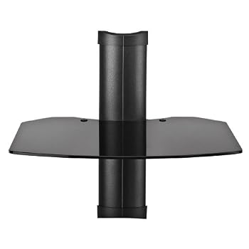 Set A Shopping Price Drop Alert For OmniMount Tria 1 B - 1 Shelf Wall Furniture (Black/Dark Glass)