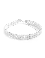 Genuine Elegante Necklace. 14"+2" Extension Double Row Cultured Freshwater Pearl Necklace. 100% Satisfaction Guaranteed.