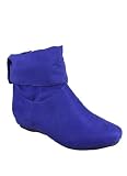 Button Back Suede Ankle Boot