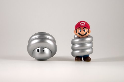 Nintendo Super Mario Galaxy 2 - Mini Figurine 2 Pack - Spring Mario/Spring Mushroom