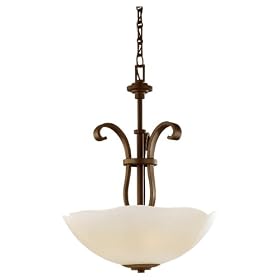 Sea Gull Lighting 65133-814 Three-Light Brookshire Pendant, Satin Etched Glass Shade,... by Sea Gull Lighting