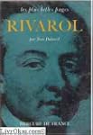 Rivarol : Textes choisis et pr�sent�s...