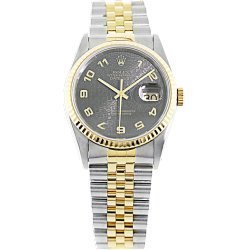 Original Rolex Datejust 18k Vintage Genuine Man Watch