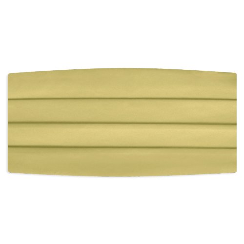 Antique Gold Satin Cummerbund