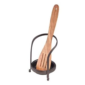 Buy Bronze Standing Spoon Rest Holder Utensils Kitchen Home Decor by InterDesign