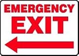 EMERGENCY EXIT (ARROW LEFT) 10