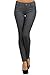 Womens Pull On Cotton Blend Color Jeggings Grey Medium-Large