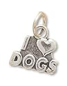 I Love Dogs Charm